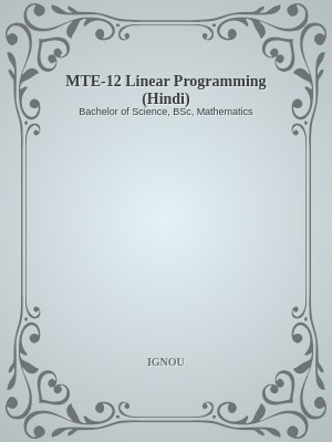 MTE-12 Linear Programming (Hindi)
